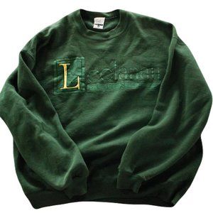 Vintage 1990s Green Gopher Sport Leelanau Dines Sweatshirt / Crewneck